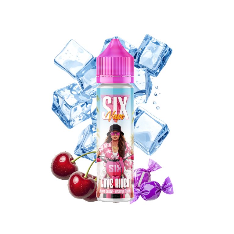 E-liquide Love Rider 50ml de la gamme SIX Vape chez Klopina