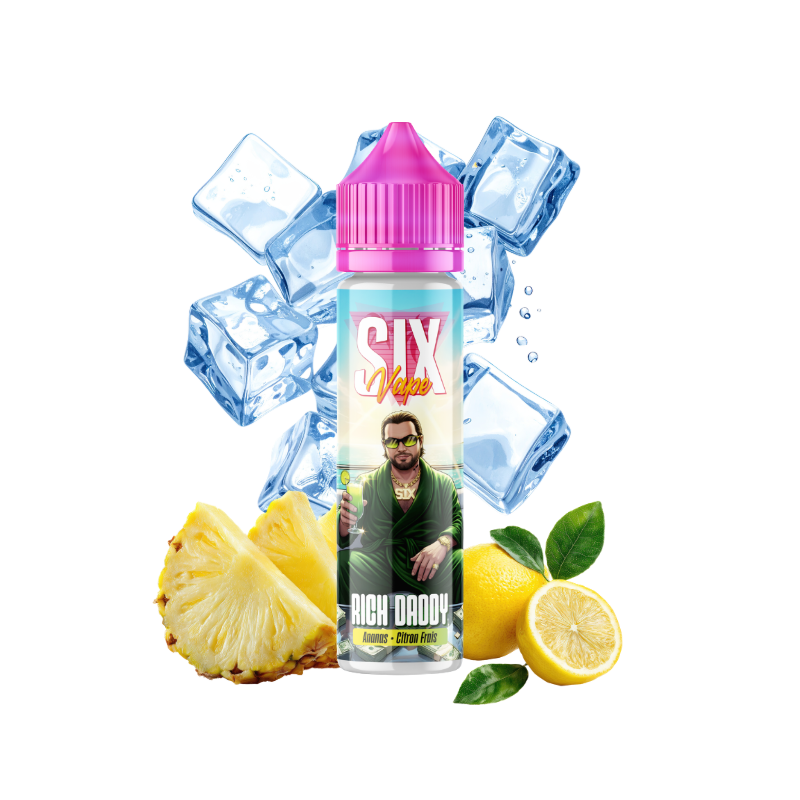 E-liquide Rich Daddy 50ml de la gamme SIX Vape chez Klopina