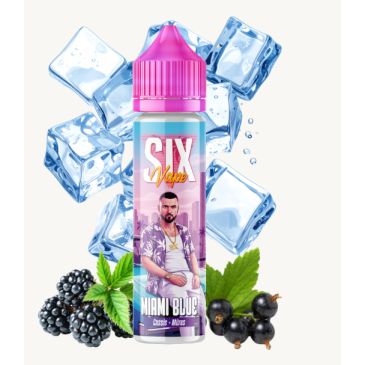 E-liquide Miami Blue 50ml de la gamme SIX Vape chez Klopina