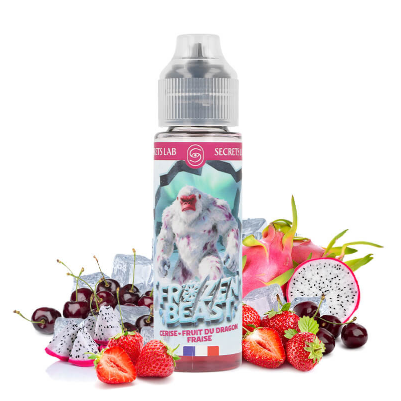 E-liquide Frozen Beast Cerise Fruit du Dragon Fraise 50ml de la marque Secret's Lab
