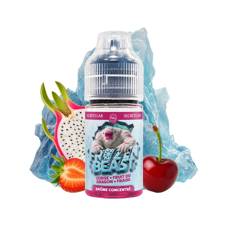Concentré Frozen Beast Cerise Fruit du Dragon Fraise 30ml de la marque Secret's Lab