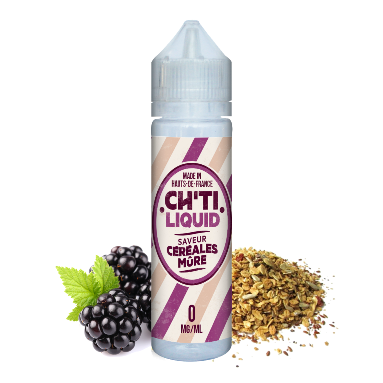 E-liquide Céréales Mûre 50ml de Chti Liquid | Fruité et savoureux