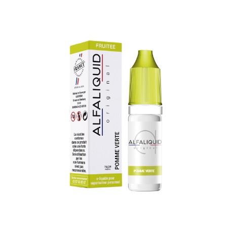 E-liquide Pomme Verte de la marque Alfaliquid