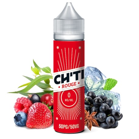 E-liquide Rouge 40ml de la marque Chti Liquid