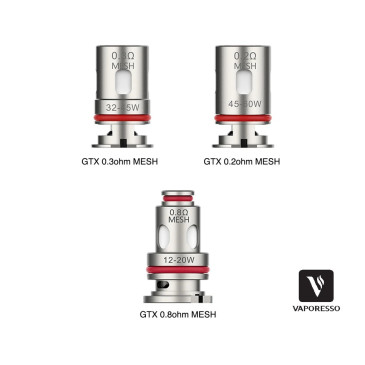 Résistance GTX de la marque Vaporesso chez Klopina