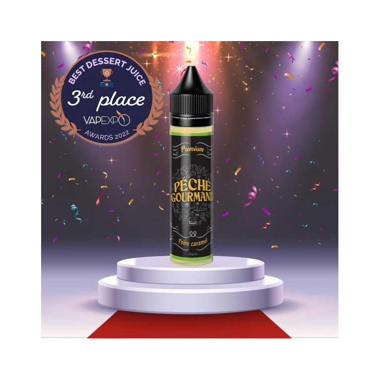 E-liquide Poire Caramel 50ml de la marque Liquide Lab 