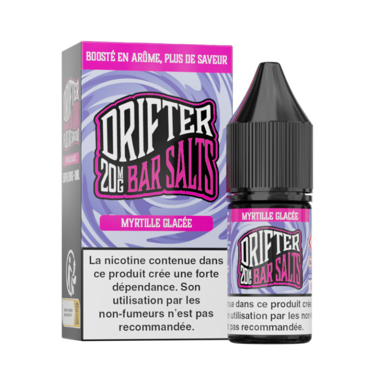 E-liquide Myrtille Glacée Salt de la marque Bar Salts Drifter | Fruité et savoureux