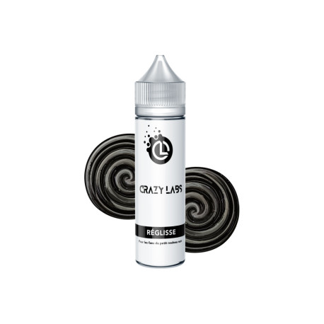 E-liquide Réglisse 50ml de la gamme Crazy Labs