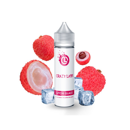 E-liquide Litchi Glacé 50ml de la gamme Crazy Labs