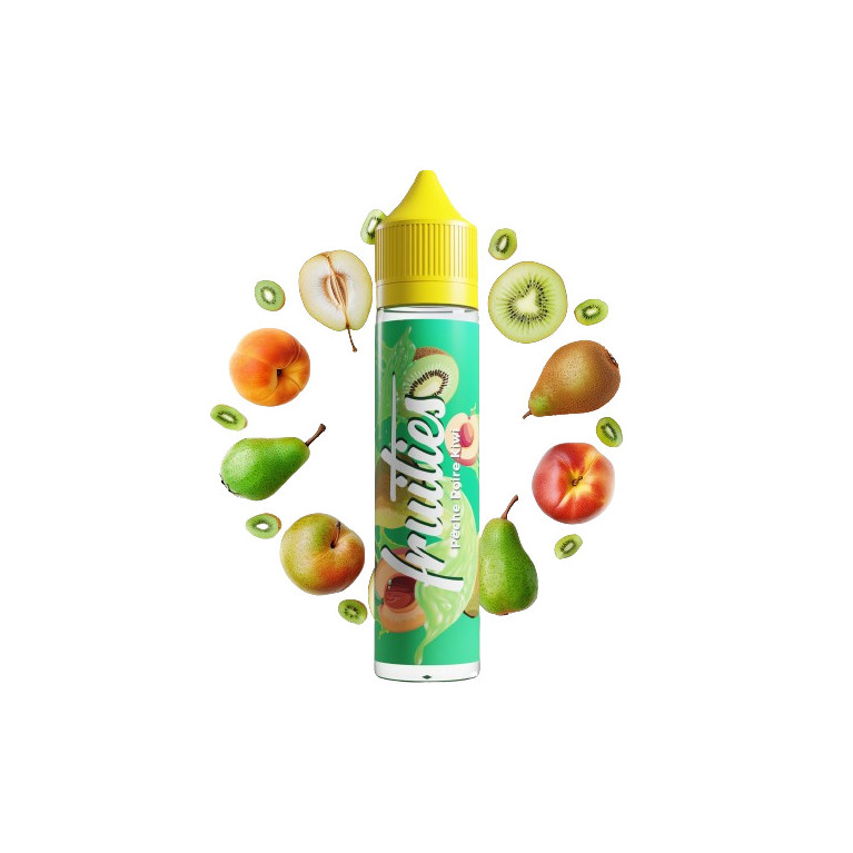 E-liquide Pêche Poire Kiwi de la gamme Fruities chez Klopina