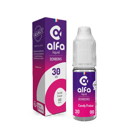 E-liquide Candy Fraise de la marque Alfaliquid