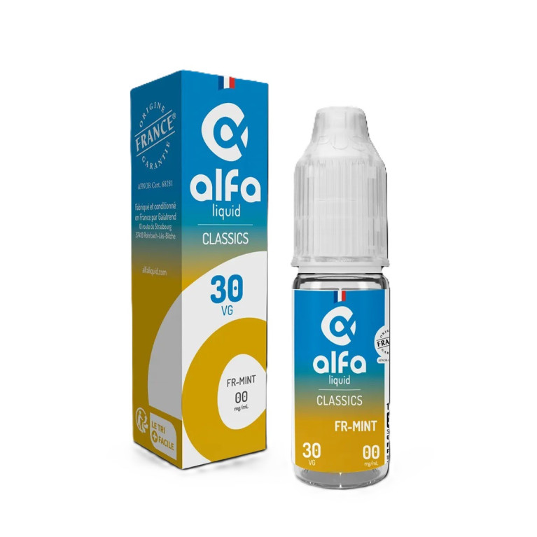 E-liquide FR-Mint de la marque Alfaliquid | Un classique chez Klopina