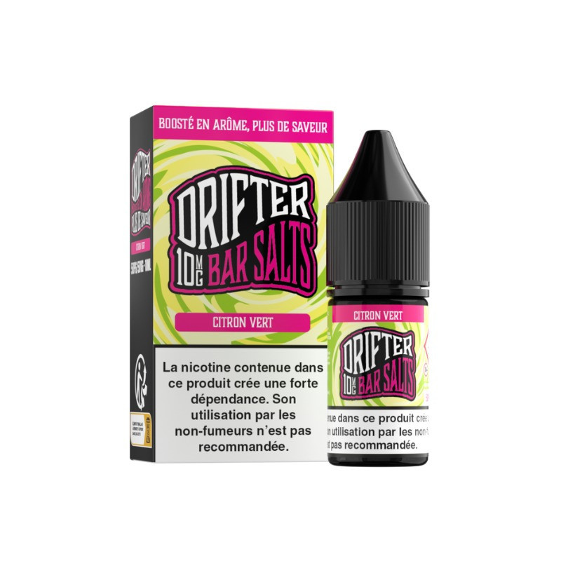 E-liquide Citron Vert Salt de la marque Bar Salts Drifter | Fruité et savoureux