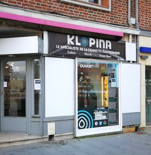 Façade du magasin Klopina à Calais Nord